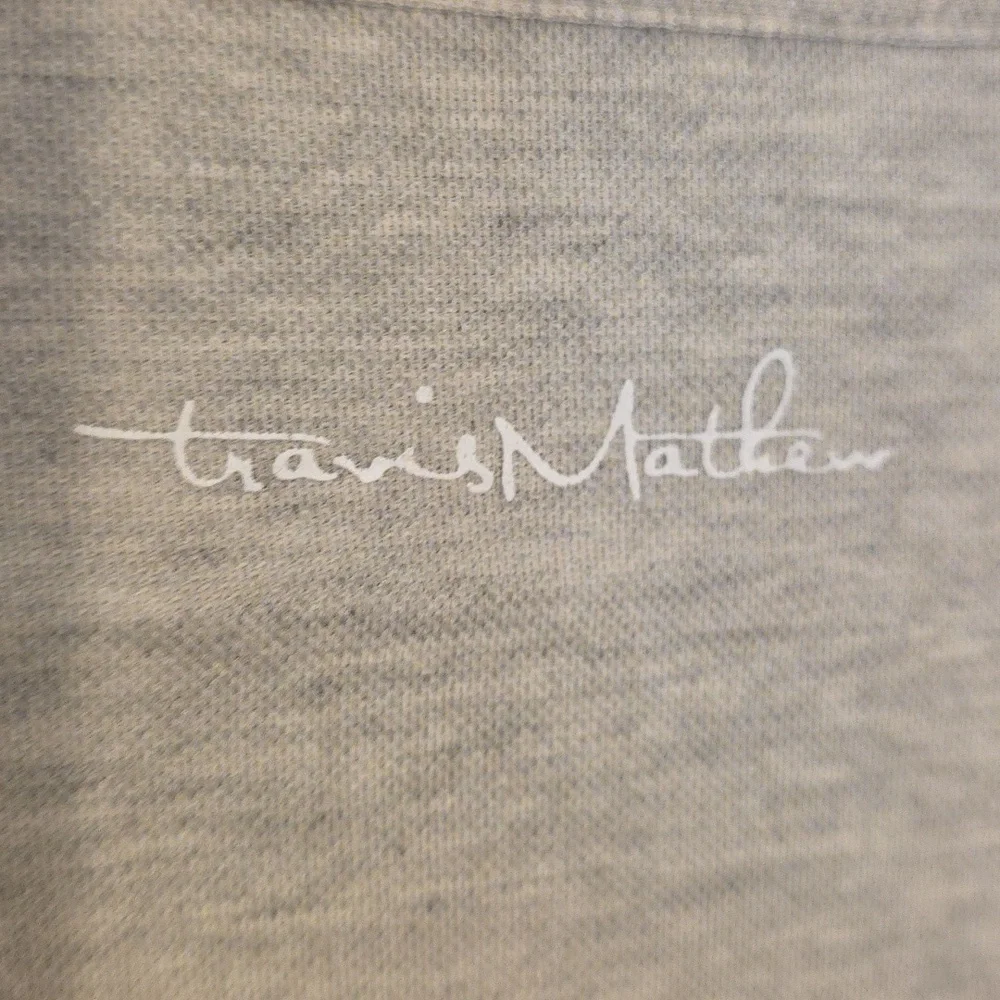 Travis Mathew Men's Gray/Maroon Polo Shirt Front/Back‎ Logo Golf Sz XXL EUC